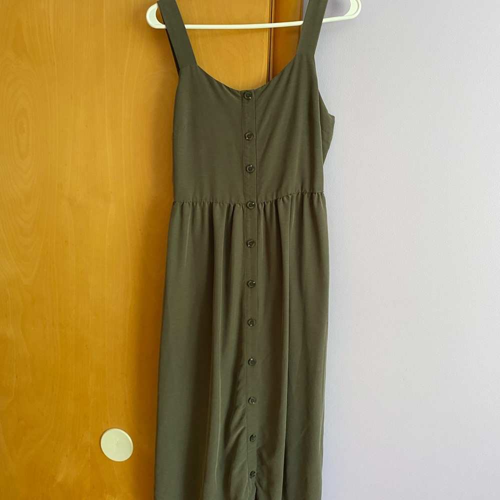 Nicole Miller green midi dress
